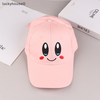 Luckyhouse0^^ หมวกเบสบอลลําลอง ลายการ์ตูนอนิเมะ Kirby น่ารัก สีชมพู ปรับได้ เหมาะกับฤดูร้อน ฤดูใบไม้ผลิ สําหรับผู้หญิง