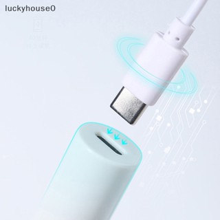 Luckyhouse0^^ เครื่องเป่าเล็บเจล UV Led 3 ดวง 3W แบบแห้งเร็ว ขนาดเล็ก สําหรับตกแต่งเล็บ