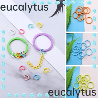 Eucalytus1 คาราบิเนอร์ ทรงกลม ขนาด 10 มม. หลากสี สําหรับทําเครื่องประดับ 200 ชิ้น