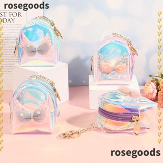 Rosegoods1 กระเป๋าใส่เหรียญ PVC ขนาดเล็ก ลายการ์ตูน สําหรับเด็กผู้หญิง