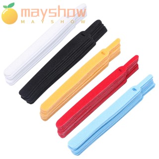 Mayshow 20 ชิ้น ที่จัดเก็บสายเคเบิล หูฟัง เมาส์ ตัวป้องกันสายไฟ แบบใช้ซ้ําได้