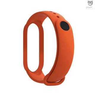 สายนาฬิกาข้อมือ TPU สีส้ม แบบเปลี่ยน สําหรับ Xiaomi Mi Band 7 Smart Mi 7