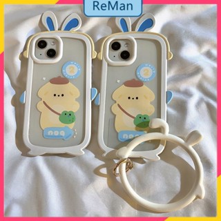          เคสโทรศัพท์มือถือ ลายสุนัขพุดดิ้ง หูกระต่าย กันกระแทก สําหรับ Iphone Apple 14 12pro 13 11 14Promax 14plus 13 12pro 12 11 pro max Xr Xs max 7 8 Plus 13 pro max 13 12 12pro 11 11promax