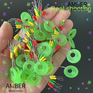 Amber ใหม่ ถั่วยางนิ่ม 100 กลุ่ม อุปกรณ์เสริม สําหรับตกปลา 600 ชิ้น