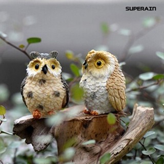 (super) ตุ๊กตานกฮูกเรซิ่น สําหรับตกแต่งสวน DIY