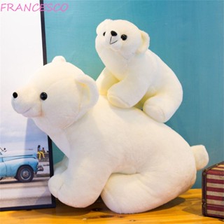 Francesco หมอนตุ๊กตาหมีขั้วโลก สีขาว สําหรับผู้ใหญ่