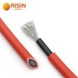 สายเคเบิลพาวเวอร์ซัพพลาย RISIN UV 4sqmm 6sqmm สําหรับเชื่อมต่อแผงพลังงานแสงอาทิตย์