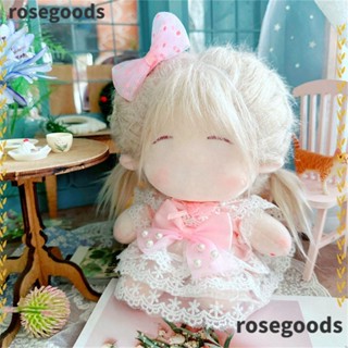 Rosegoods1 เสื้อผ้าตุ๊กตา ผ้าฝ้าย แฮนด์เมด สีสันสดใส สไตล์เกาหลี DIY