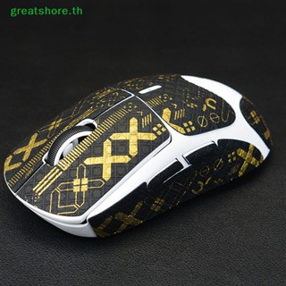 Greatshore เทปสติกเกอร์ติดเมาส์ กันลื่น กันเหงื่อ น้ําหนักเบา สําหรับ Logitech G Pro Wireless X