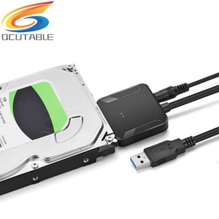 [Qcutable.th] อะแดปเตอร์ฮาร์ดดิสก์ไดรฟ์ Sata เป็น USB 3.0 เป็น Sata 3 สําหรับฮาร์ดดิสก์ไดรฟ์ 2.5 นิ้ว 3.5 นิ้ว