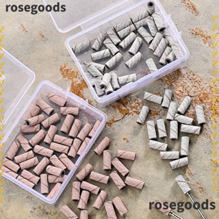 Rosegoods1 แหวนทรายขัดเล็บ ขนาดเล็ก 3 มม. แบบเปลี่ยน สําหรับขัดเล็บเจล