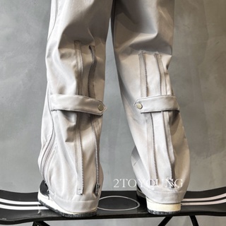 2TOYOUNG  กางเกงขายาว คาร์โก้ กางเกง เชือกอเมริกันคลาสิค Cargo pants 2023 NEW ทันสมัย Beautiful สวยงาม fashion A20M08W 36Z230909