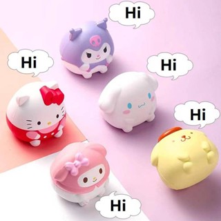 ของเล่นบีบสกุชชี่ รูปการ์ตูน Sanrio Squishy Kawaii MyMelody Kuromi Cinnamoroll Pompom Purin ช่วยบรรเทาความเครียด 5 แบบ