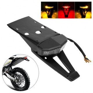 ⚡NEW 8⚡Tail Light With Bracket ABS Plastic Bike Enduro Fender Rear Tail Light