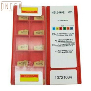 【ONCEMOREAGAIN】Versatile Performance with 10pcs N151 24004E Carbide Insert for CNC Cutoff Blade