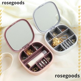 Rosegoods1 กล่องเก็บเครื่องประดับ อเนกประสงค์ แบบพกพา