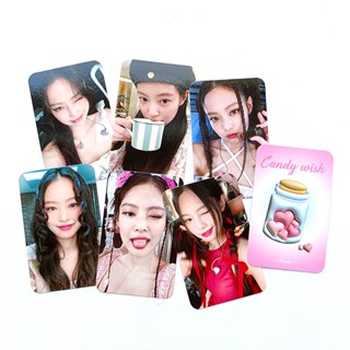 โปสการ์ดโลโม่ ลาย BLACK-PINK BORN PINK Jennie Jisoo Lisa Rose Kpop สวยหรู จัดส่งรวดเร็ว จํานวน 6 ชิ้น ต่อชุด