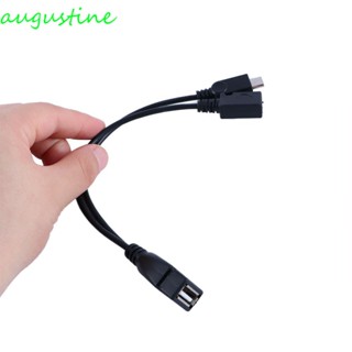 Augustine อะแดปเตอร์สายเคเบิล Micro USB 2-in-1 20 ซม.