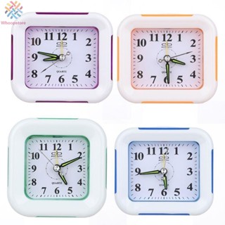 นาฬิกาปลุกพลาสติก ABS 9.5*9.5*4 ซม. สีฟ้า ทนทาน สีม่วง