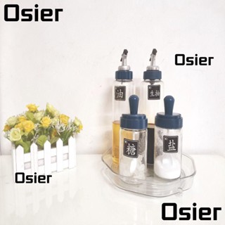 Osier1 ชั้นวางเครื่องเทศ แบบพลาสติกใส หมุนได้ 360 องศา ทรงกลม พกพาง่าย สําหรับห้องครัว