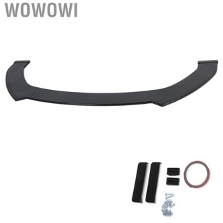 Wowowi Car Front Bumper Lip 3 Section Combination Spoiler Shovel Glossy Black Universal Exterior Modification New