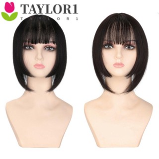 Taylor1 กิ๊บติดผมหน้าม้า 3D สีน้ําตาล ทนความร้อน สําหรับผู้หญิง