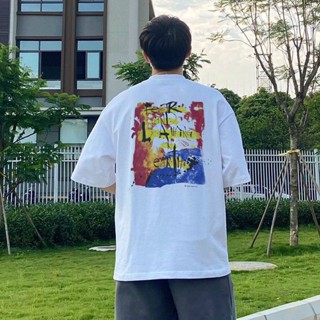 JXKW island 240g SAINT MICHAEL clown portrait cotton loose High Street casual short sleeve t-shirt for men and women