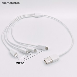 Rten สายชาร์จแยก Micro USB เป็น USB 4 พอร์ต 0.5 ม. สําหรับสมาร์ทโฟน แท็บเล็ต N