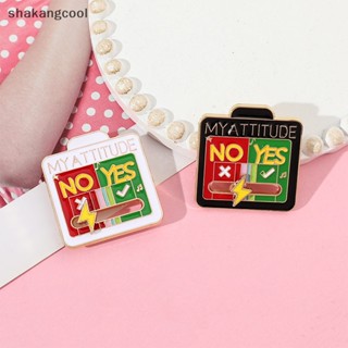 Shakangcool เข็มหมุดเคลือบ ลาย My Attitude Mood Shift Slider Pin SGL