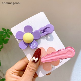 Shakangcool กิ๊บติดผม ลายดอกไม้ สีสันสดใส เครื่องประดับ สําหรับผู้หญิง 1 คู่ SGL