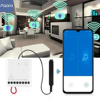 Onlylove Aqara โมดูลรีเลย์ควบคุมไร้สาย 2 ช่องทาง สําหรับ APP &amp; Aqara Home Kit LLKZMK11LM