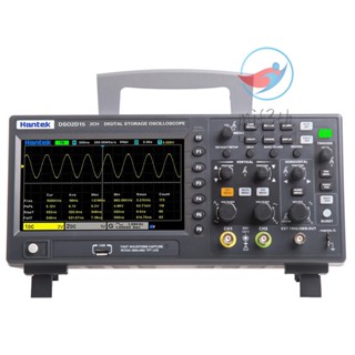 Mif)hantek DSO2D15 เครื่องวัดออสซิลโลสโคปดิจิทัล หน้าจอ TFT LCD 800 * 480 พิกเซล 7 นิ้ว 2CH+1CH ช่อง 150MHz กว้าง 1GSa/s