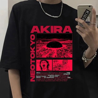 เสื้อยืดแขนสั้น ผ้าฝ้าย พิมพ์ลายอนิเมะ Neo Tokyo Akira Shotaro Kaneda แนวสตรีท สไตล์ญี่ปุ่น สําหรับผู้ชาย 1 ชิ้น  