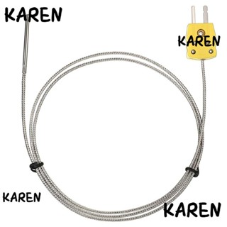 Karen โพรบเซนเซอร์โลหะ Type K เชื่อมต่อเทอร์โมคัปเปิล 0°ค ~ 500°ค (32°F ~ 932°F) TL1004 โพรบเซนเซอร์วัดอุณหภูมิ