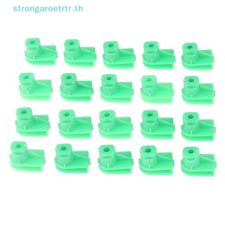 Strongaroetrtr สกรูน็อตยึดกันชน แบบพลาสติก สําหรับ Audi Ford Focus Opel Vauxhall AD-047 20 ชิ้น