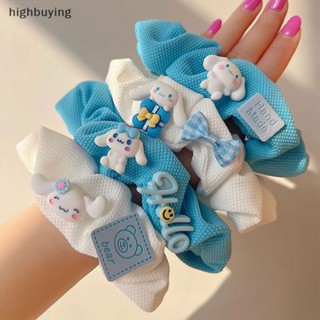 [highbuying] ยางรัดผม ลายการ์ตูนอนิเมะ Sanrio Cinnamoroll น่ารัก สีฟ้า สีขาว เครื่องประดับผม ของขวัญ สําหรับเด็กผู้หญิง สินค้าใหม่