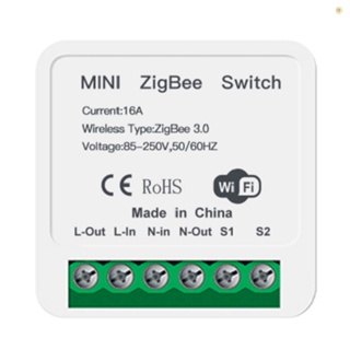 Spellbeautiful โมดูลสวิตช์ไฟอัจฉริยะ ZigBee 3.0 16A APP ควบคุมด้วยเสียง DIY (AC 85-250V)