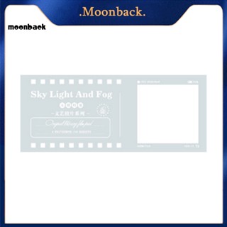 &lt;moonback&gt; โปสการ์ดกระดาษเปล่า สไตล์วินเทจ 40 แผ่น สําหรับสมุดโน้ต หรือบันทึกข้อความ Diy