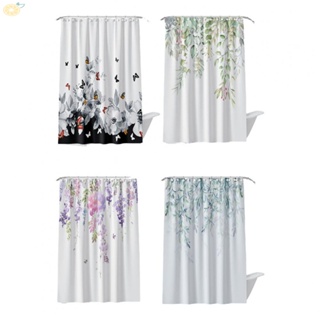 【VARSTR】Shower Curtain Vivid Colors Wildflower 180cm X 180cm 1pc Colorful Flower