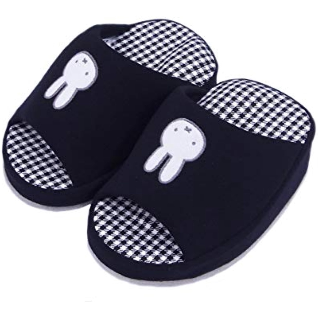 [From Japan]Aiwa Sogyo Miffy Gingham Check Cute Diet Mini Health Indoor Slippers T16-Y-DB004New