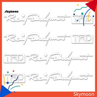 Skym* สติกเกอร์ TRD สําหรับติดมือจับประตูรถยนต์ 4 ชิ้น