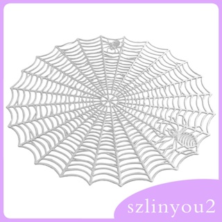 [szlinyou2] แผ่นรองจาน ลายฮาโลวีน ฉนวนกันความร้อน สําหรับตกแต่งโต๊ะ 4 ชิ้น