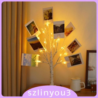 [Szlinyou3] ขาตั้งต้นไม้ พร้อมไฟ LED พร้อมคลิปหนีบ สําหรับห้องนอน