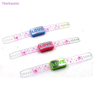 Thevantin สร้อยข้อมือ Led เรืองแสงในที่มืด สร้อยข้อมือ LOVE กระพริบ สายรัดข้อมือ เรืองแสงในที่มืด คลื่นคริสต์มาส ปีใหม่ ของเล่นปาร์ตี้ สินค้าดี