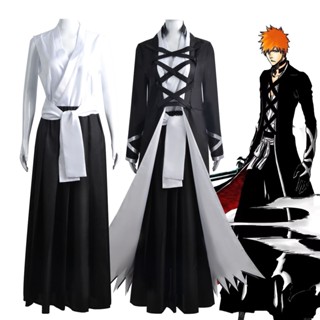 เสื้อคลุมคอสเพลย์ Death cosplay Kurosaki Ichigo Wanjie Kurosaki Ichigo Swastika Solution