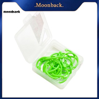 &lt;moonback&gt; แหวนติดสมุดโน๊ตบุ๊ค แบบพกพา ทนทาน 1 กล่อง