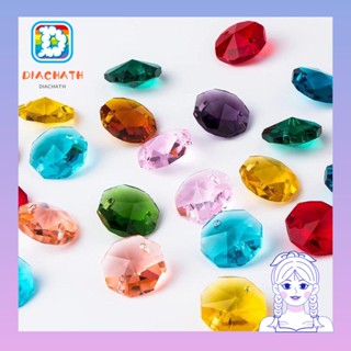 Diachath ลูกบอลแก้วคริสตัล ทรงหยดน้ํา หลากสี 14 มม. สําหรับทําเครื่องประดับ DIY