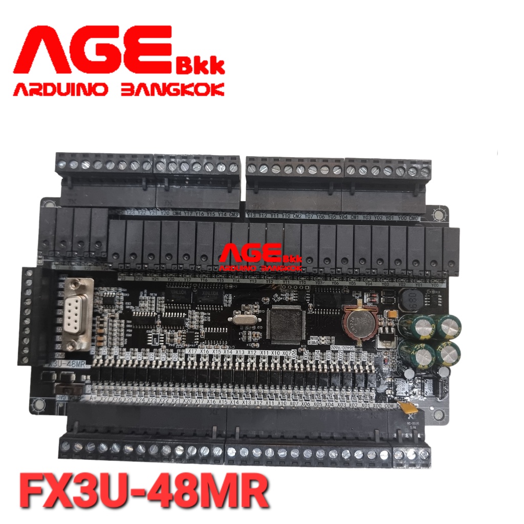 FX3U-48MR PLC BOARD ANALOG 6AD+2DA 24VDC