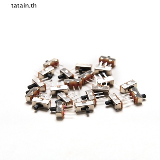 Tatain แผงสวิตช์สไลด์แนวตั้ง PCB SS12D00G4 SPDT 1P2T 2 ตําแหน่ง 3 Pin 20 ชิ้น