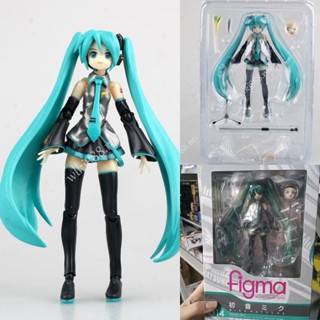 โมเดลตุ๊กตา Hatsune Miku Figma 014 เปลี่ยนหน้าได้ ของเล่นสําหรับเด็ก